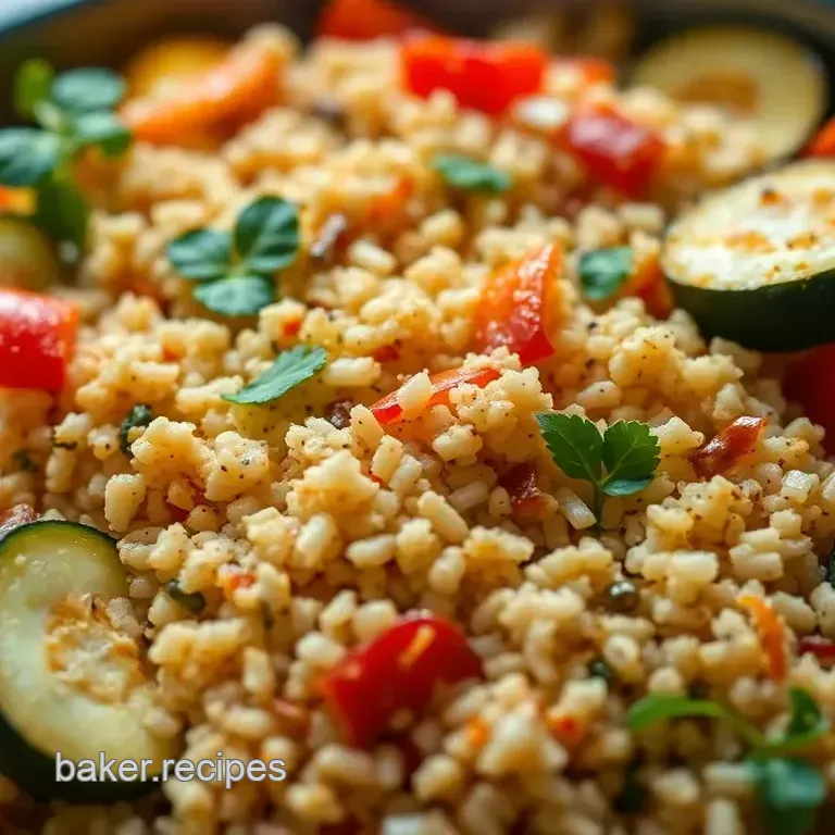 Mediterranean Quinoa Casserole with Roasted Vegetables & Feta