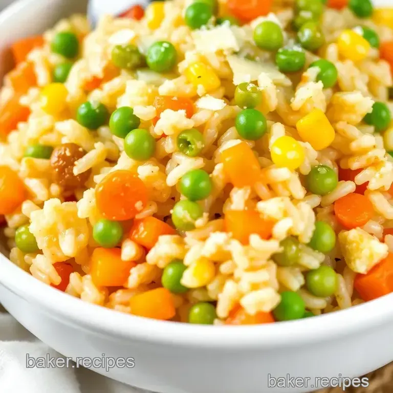 Quick Microwave Vegetable Risotto presentation