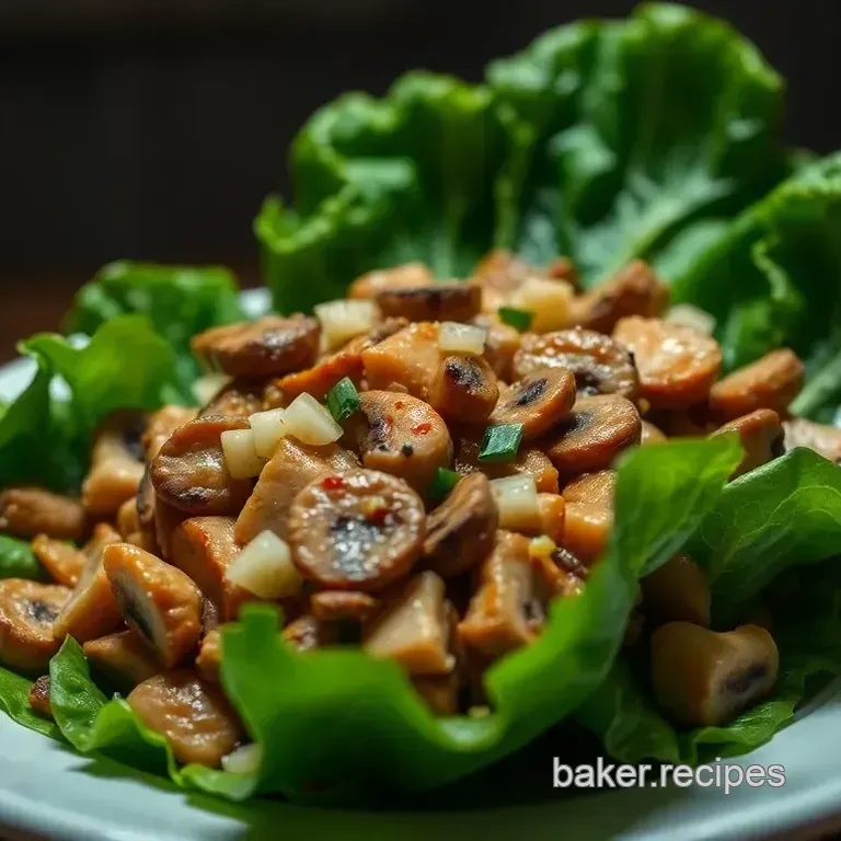 Mighty Mushroom & Water Chestnut Lettuce Wraps