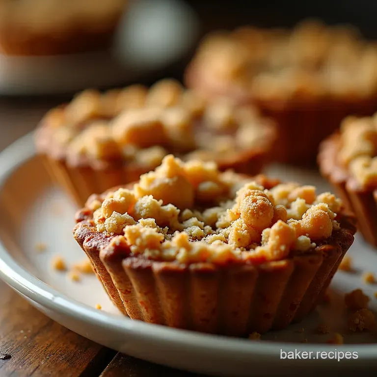 Mincemeat Crumble Tartlets presentation