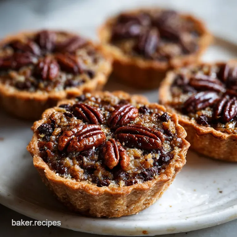 Mini Chocolate Pecan Pies Recipe: Flaky Crust