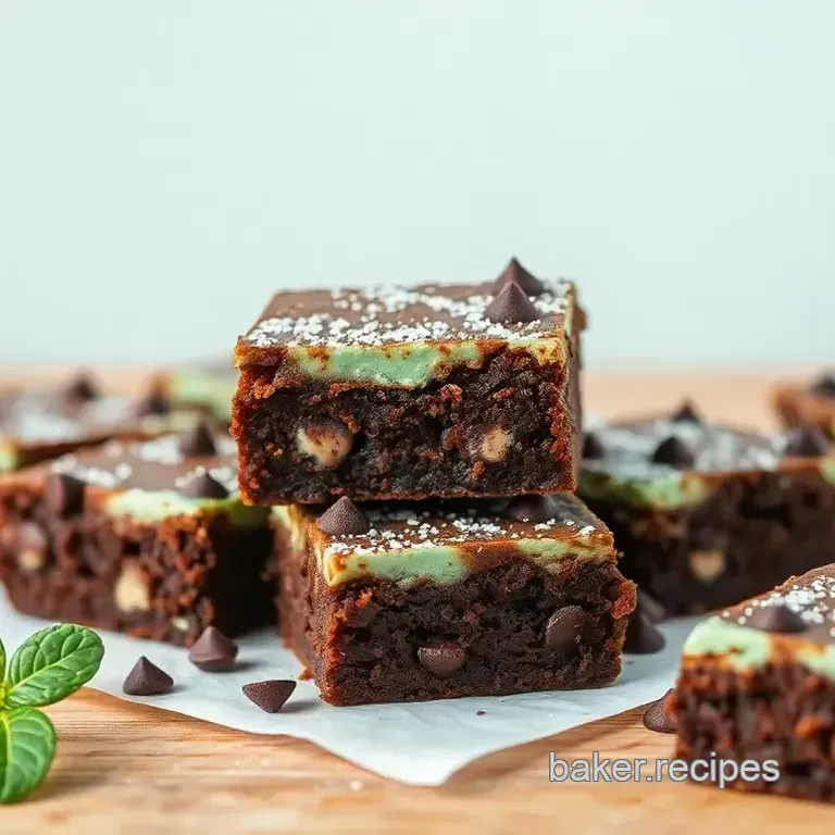 Delightful Mint Chocolate Chip Brownies