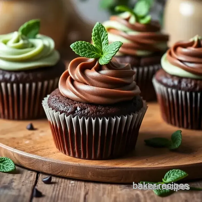 Mint Chocolate Cupcakes Delight: A Quick and Decadent Treat presentation