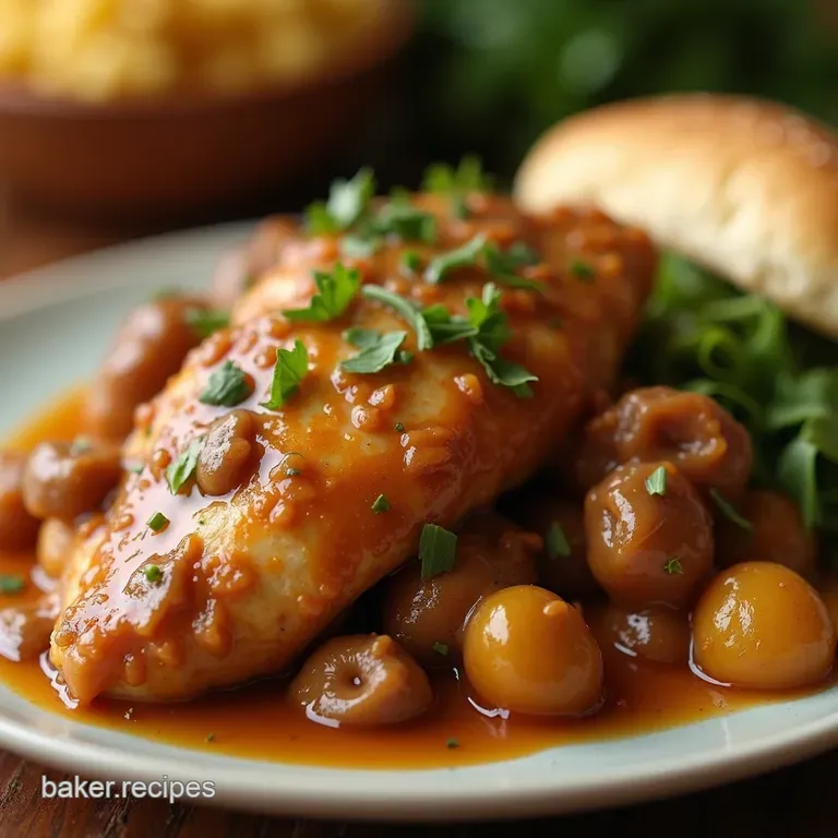 Mississippi Mudslide Chicken Slow Cooker Delight presentation