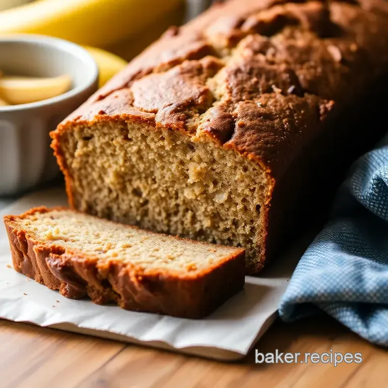 Moist Banana Bread with King Arthur Flour presentation