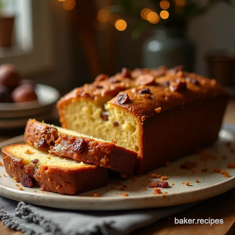 The Bakers Best Sticky Toffee Spiced Dried Fig Loaf Cake presentation
