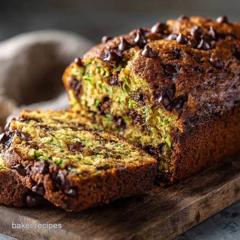 Zucchini Chocolate Chip Bread: Chefs Ultimate Moist Loaf Recipe presentation