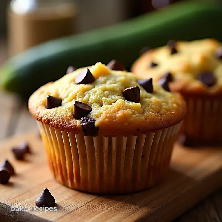 Secret Garden Chocolate Chip Zucchini Muffins Super Moist Wholesome Treats presentation