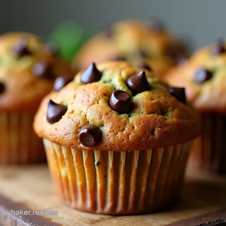 Secret Garden Chocolate Chip Zucchini Muffins Super Moist Wholesome Treats