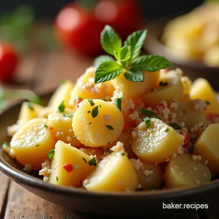 Mums Best Potato Salad presentation