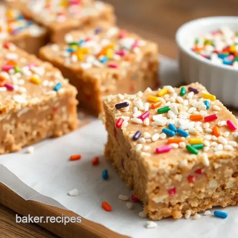 No-Bake Birthday Cake Bars