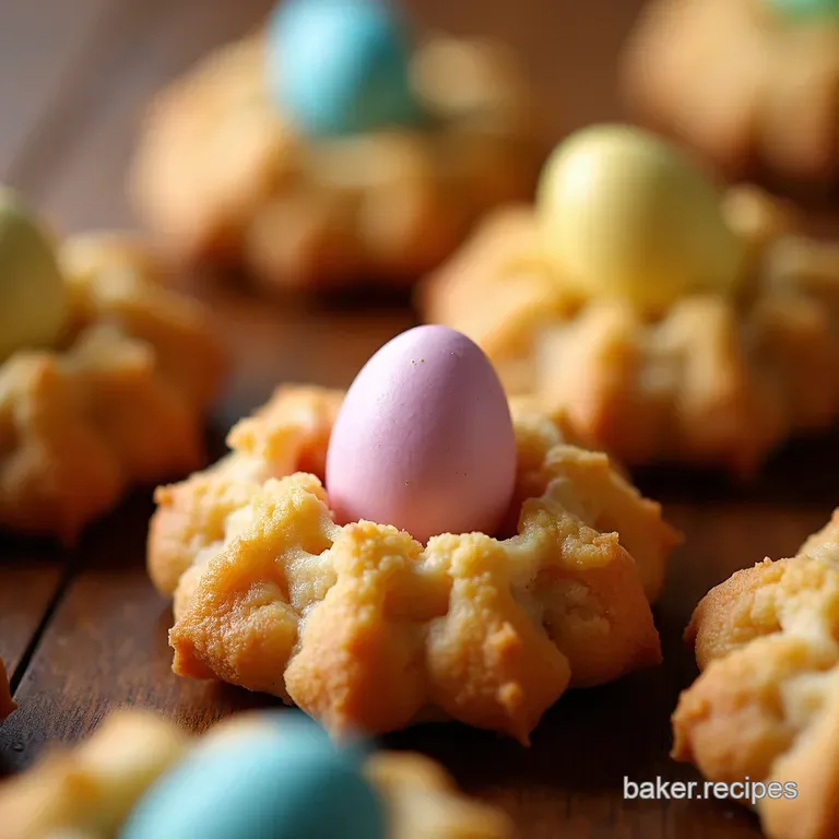 Nobake Easter Nest Cookies a Cracking Good Treat presentation