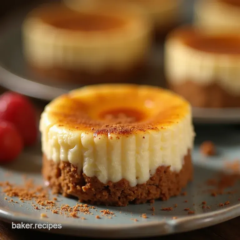 Nobake Nilla Dream Mini Cheesecakes with Spiced Cookie Base presentation