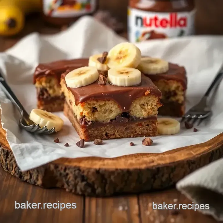 Bake Nutella Peanut Butter Banana Delight presentation