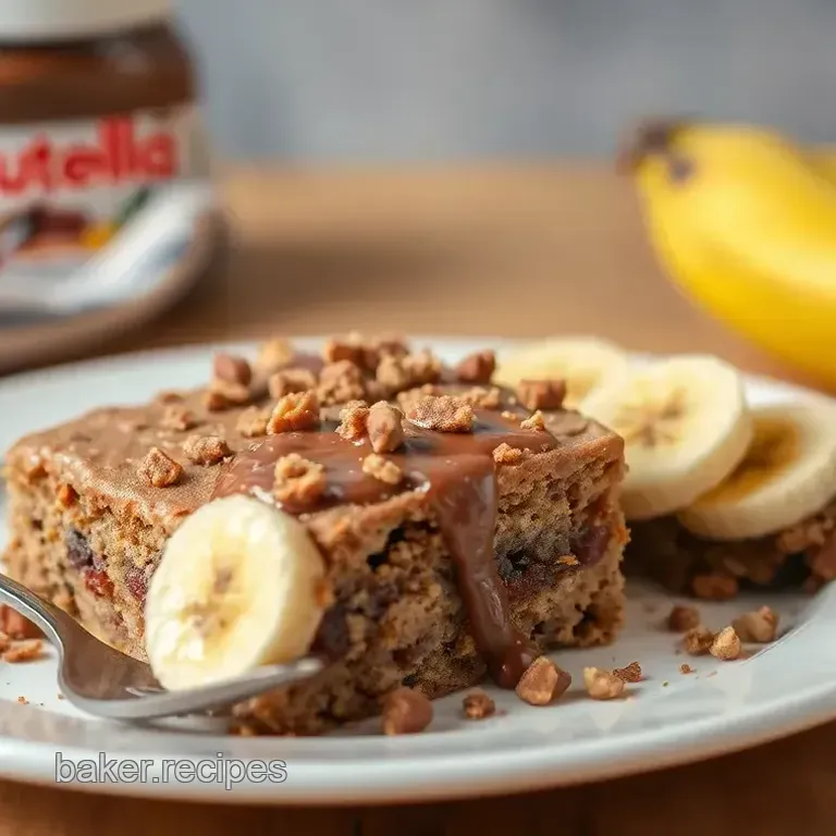 Bake Nutella Peanut Butter Banana Delight