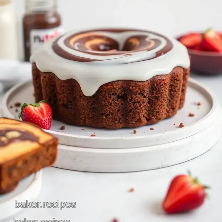 Nutella Swirl Pound Cake Delight presentation
