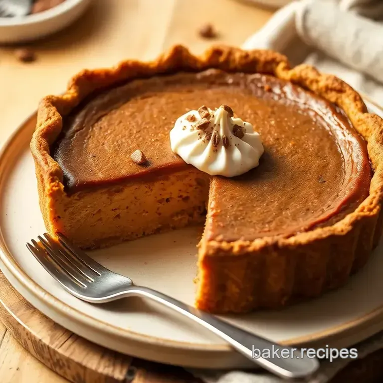 Bake Nutella Pumpkin Pie Delight presentation