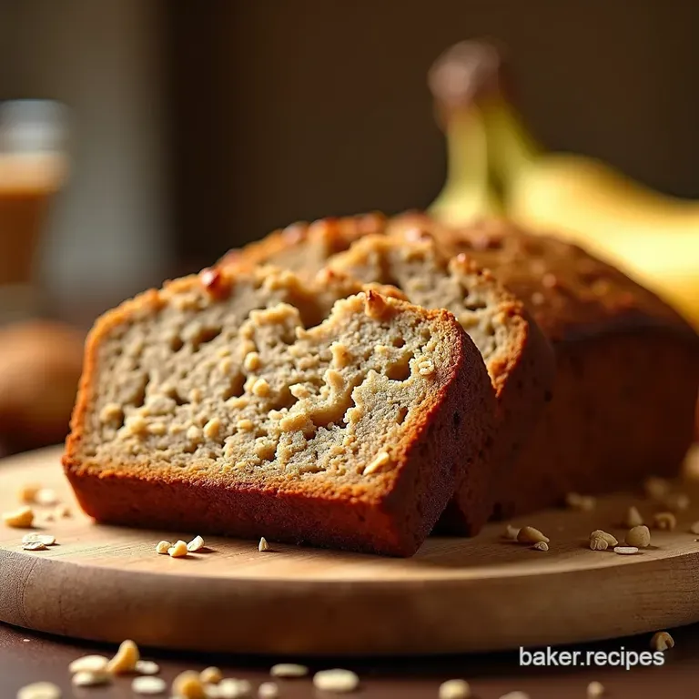 Oatmeal Banana Bread presentation