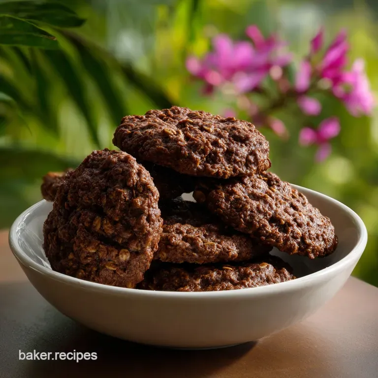 Fudgy Oats Cocoa Cookies