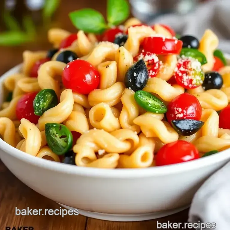 Olive Juice: 5 Easy Mediterranean Pasta Salad Recipes! presentation