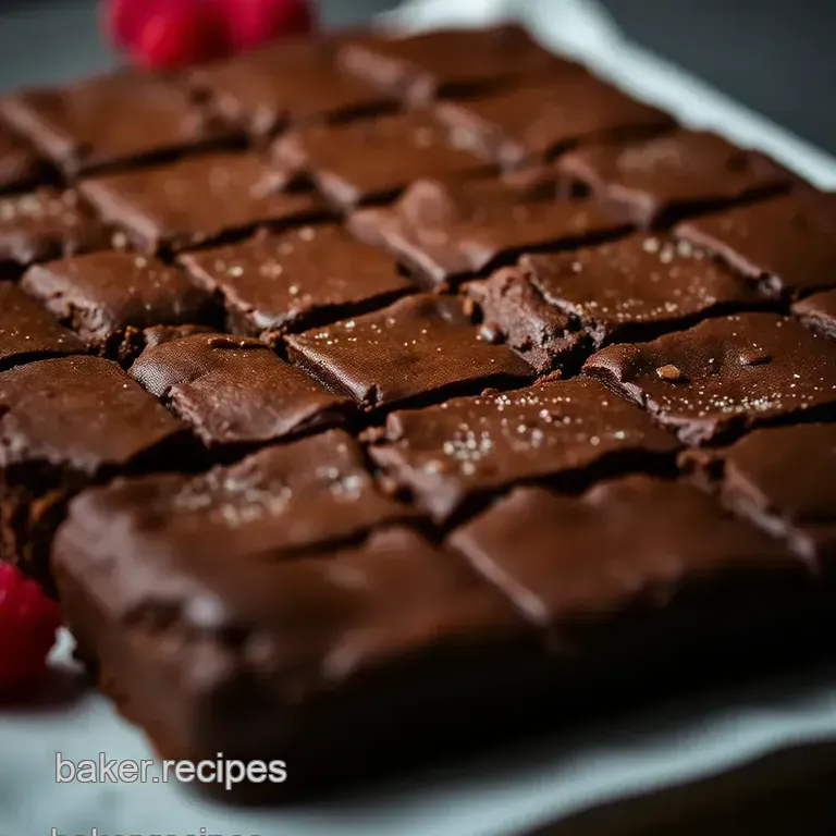 Olive Oil Raspberry Brownies: a Bittersweet Symphony presentation