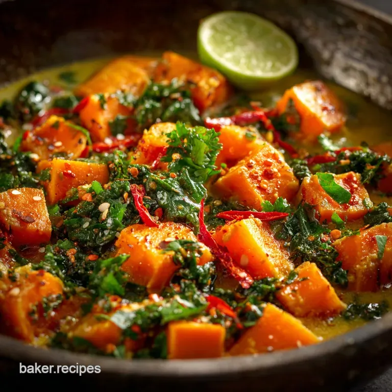 Sweet Potato Recipes: the Ultimate One-Pot Ginger Coconut Curry presentation