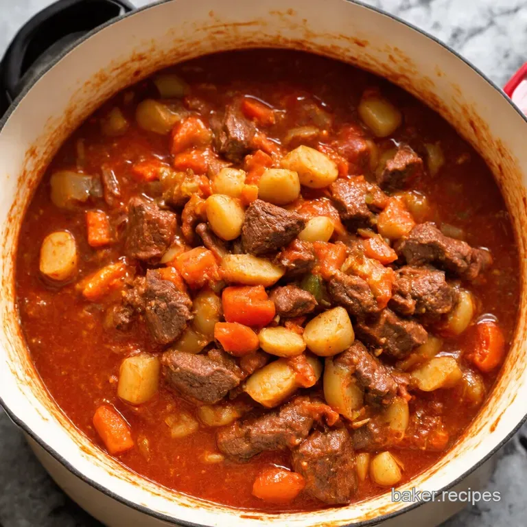 Onepot Wonder Classic Beef Goulash presentation