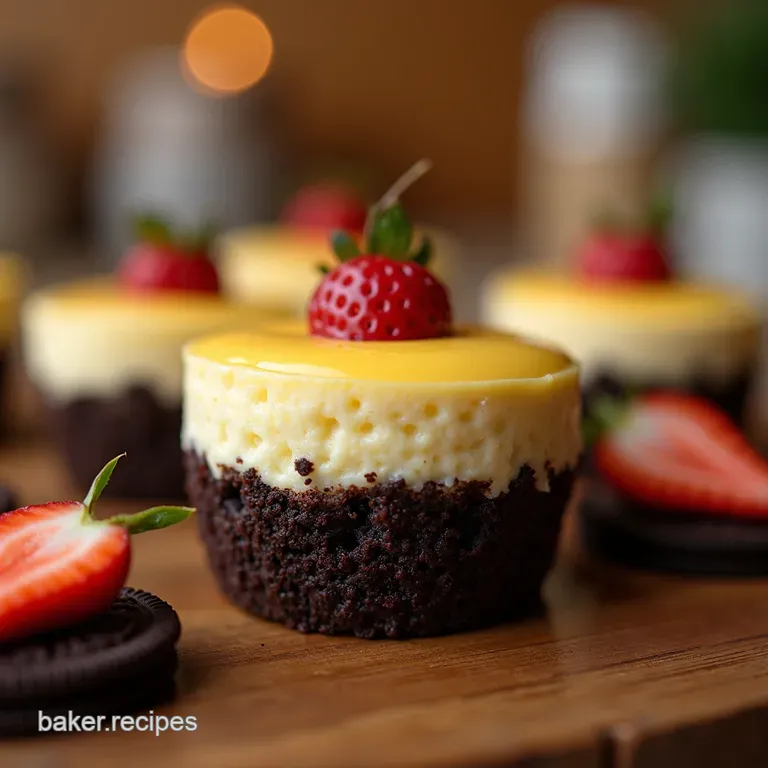 Proper Little Chocolatecrust Dream Cakes Mini Cheesecakes with Oreo Crust presentation
