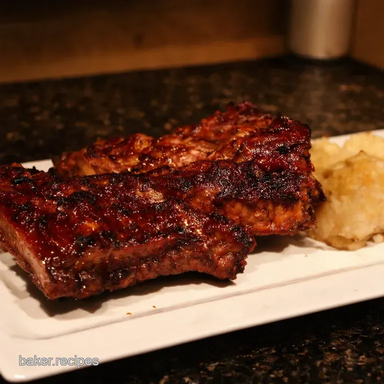 Ovenbaked Bbq Ribs Falloffthebone Perfection presentation