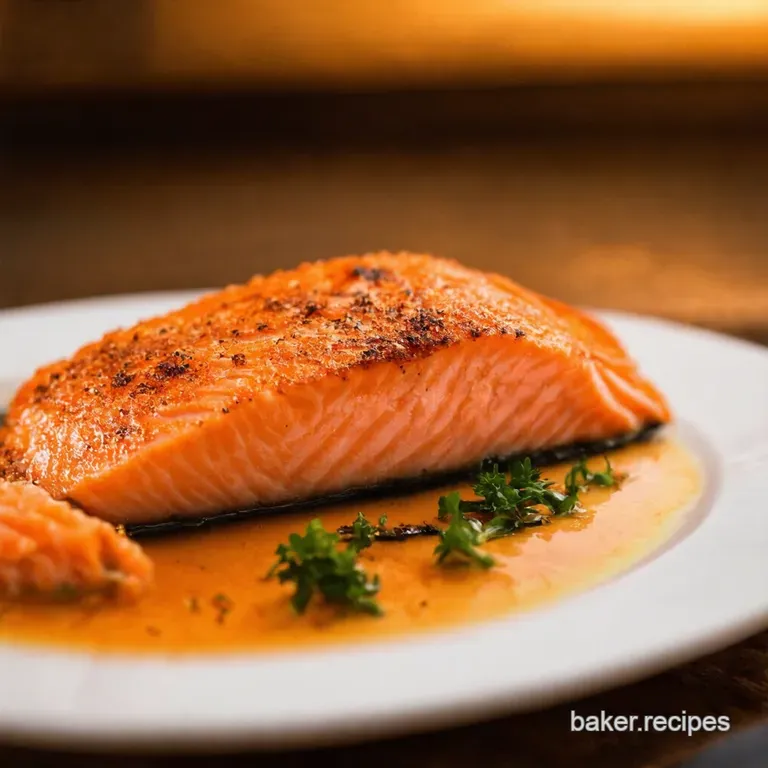 Pan-Seared Salmon: Crispy Skin Juicy Flesh presentation