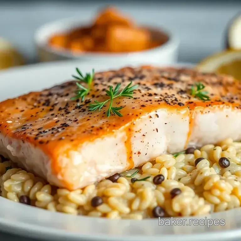 Pan-Seared Salmon with Lemon-Herb Risotto