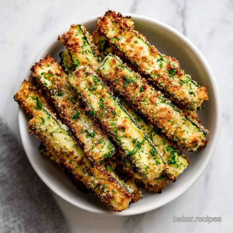 Parmesan Crusted Zucchini Sticks: Crispy and Savory