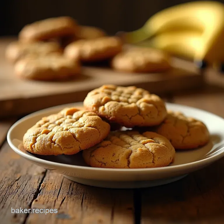 The Threeingredient Wonder Ultimate Peanut Butter Banana Cookies presentation