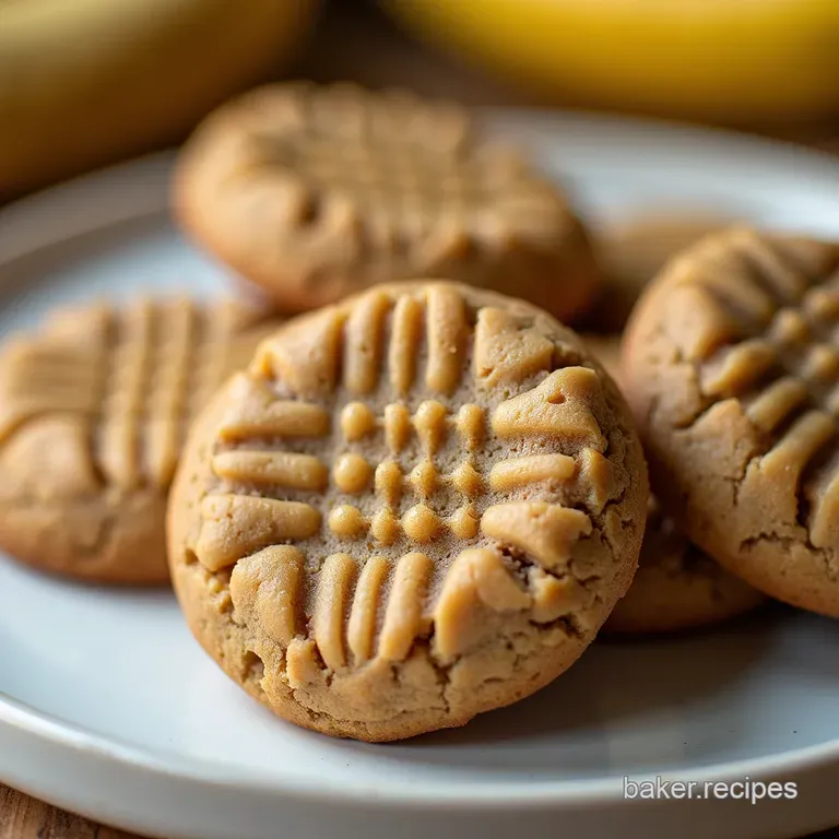 Easy 3Ingredient Peanut Butter Banana Cookies Flourless
