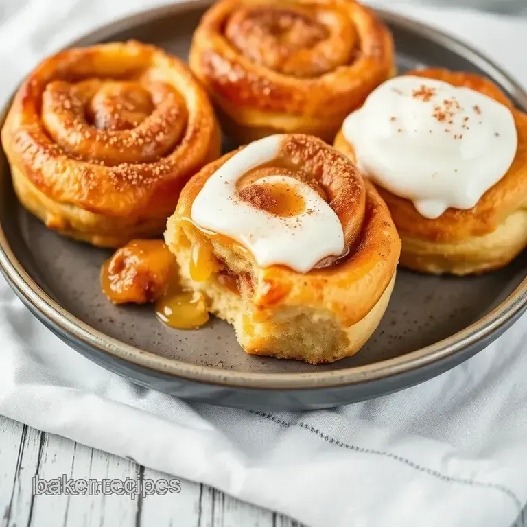Bake Peach Cobbler Cinnamon Rolls Delight presentation
