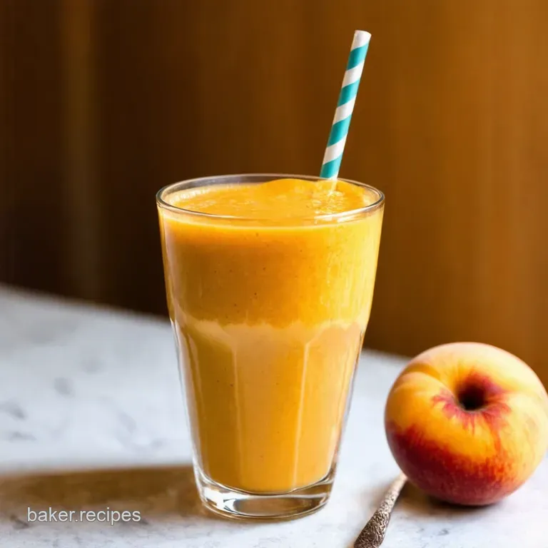 Peachy Keen Smoothie Sunshine in a Glass presentation