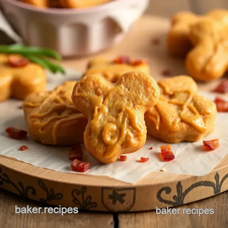 Peanut Butter Bacon Delights for Dogs presentation