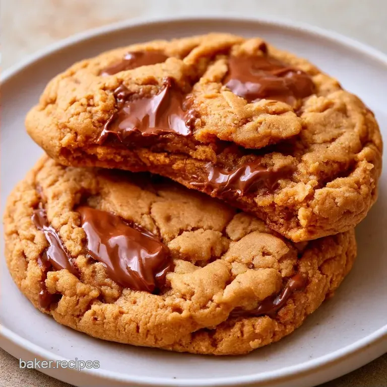 Chewy Peanut Butter Chocolate Chip Cookies