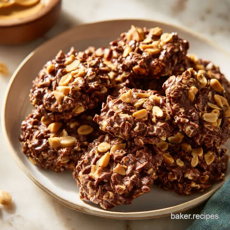 Two golden-brown peanut butter cookies, perfectly round and slightly cracked, nestled on a rustic ceramic plate.