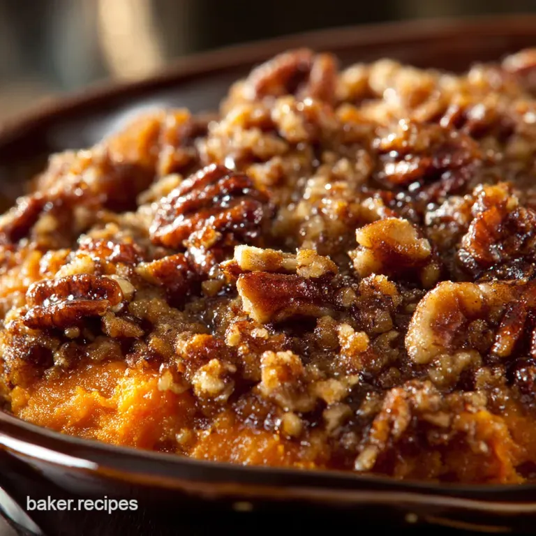 Sweet Potato Casserole with Pecan Streusel: The Dukes Delight Recipe