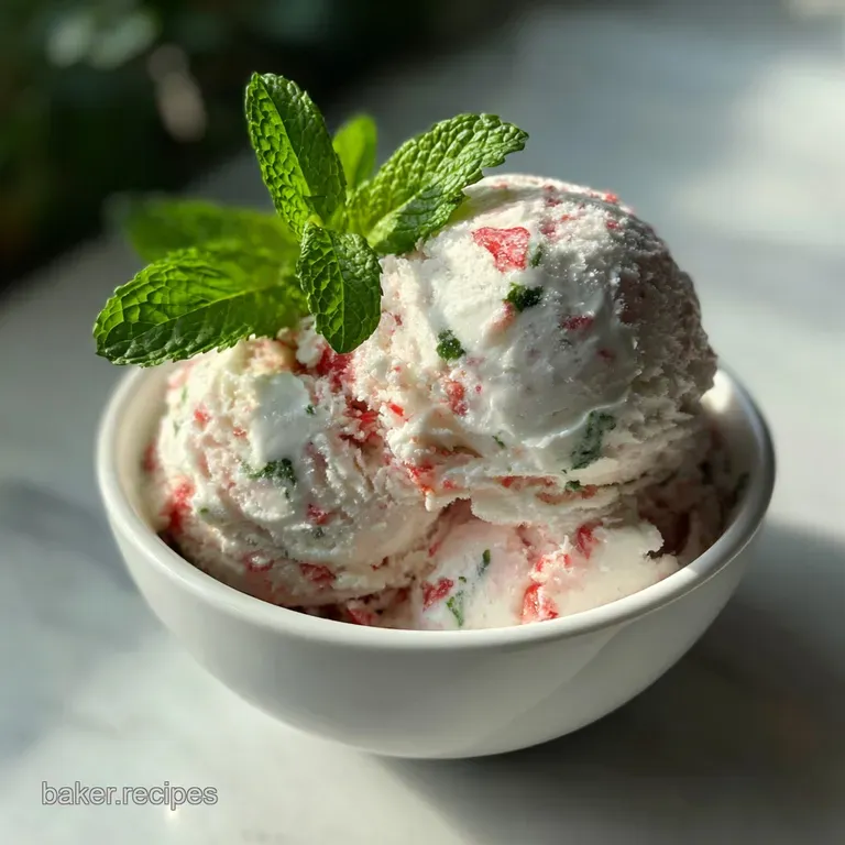 Peppermint Ice Cream Recipe: Velvety Custard
