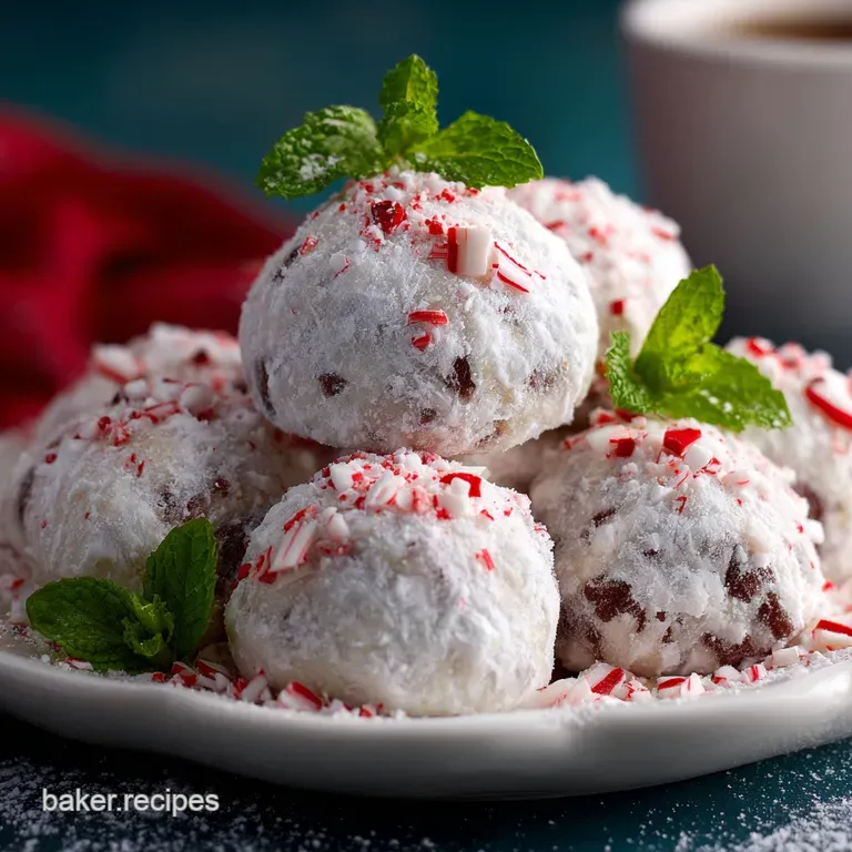 Peppermint Snowball Cookies Recipe