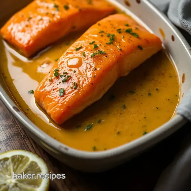 Perfectly Baked Salmon with Lemon-Dill Glaze presentation