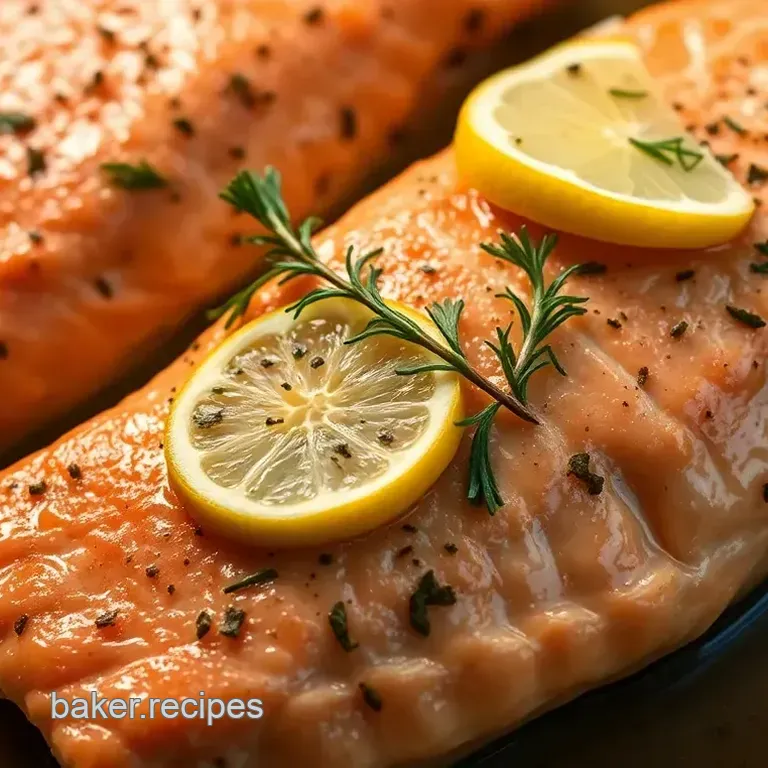 Perfectly Baked Salmon with Lemon-Dill Sauce