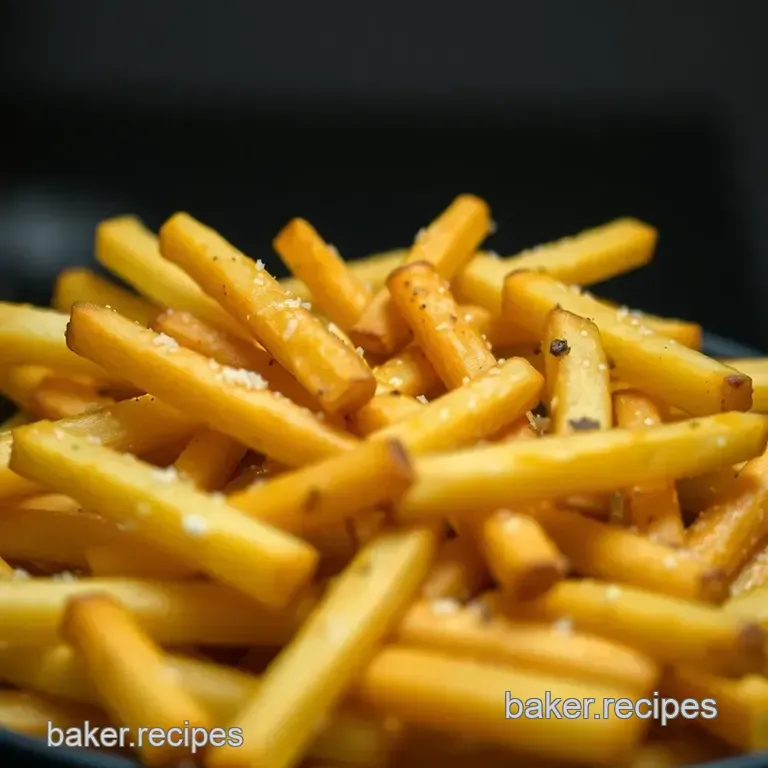 Perfectly Crispy Homemade Fries presentation