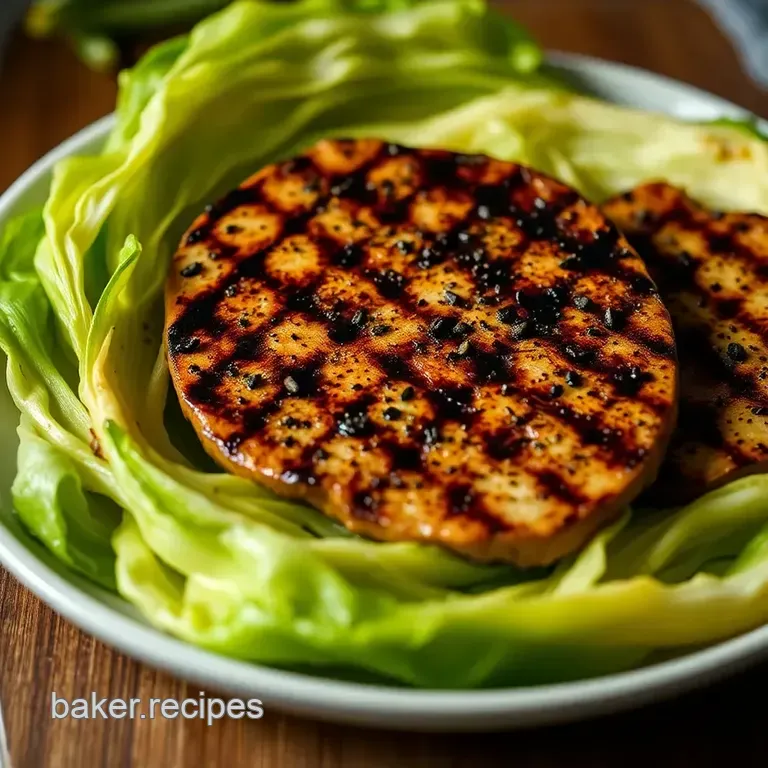 Perfectly Grilled Cabbage Steaks with Garlic and Herb Butter presentation