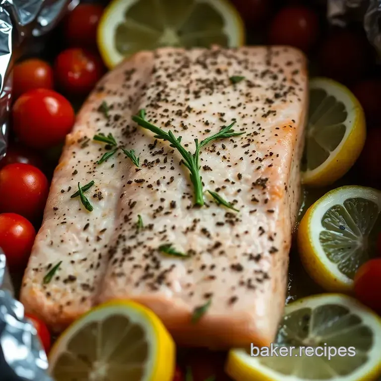 Perfectly Grilled Salmon in Foil presentation