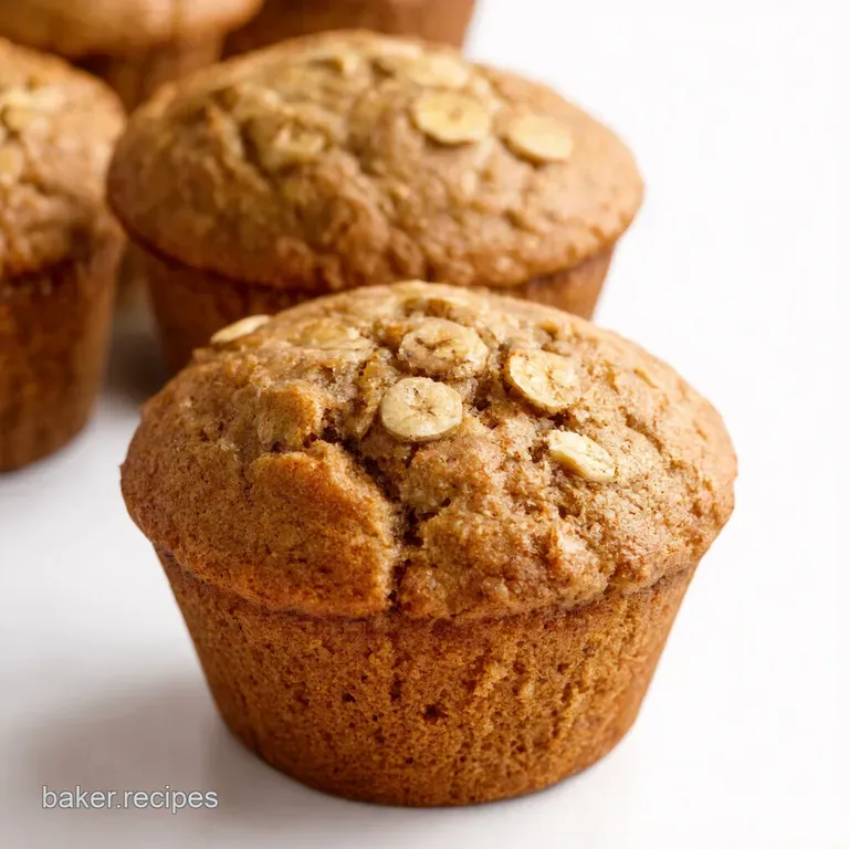 Perfectly Moist Banana Oat Muffins Easy Delicious