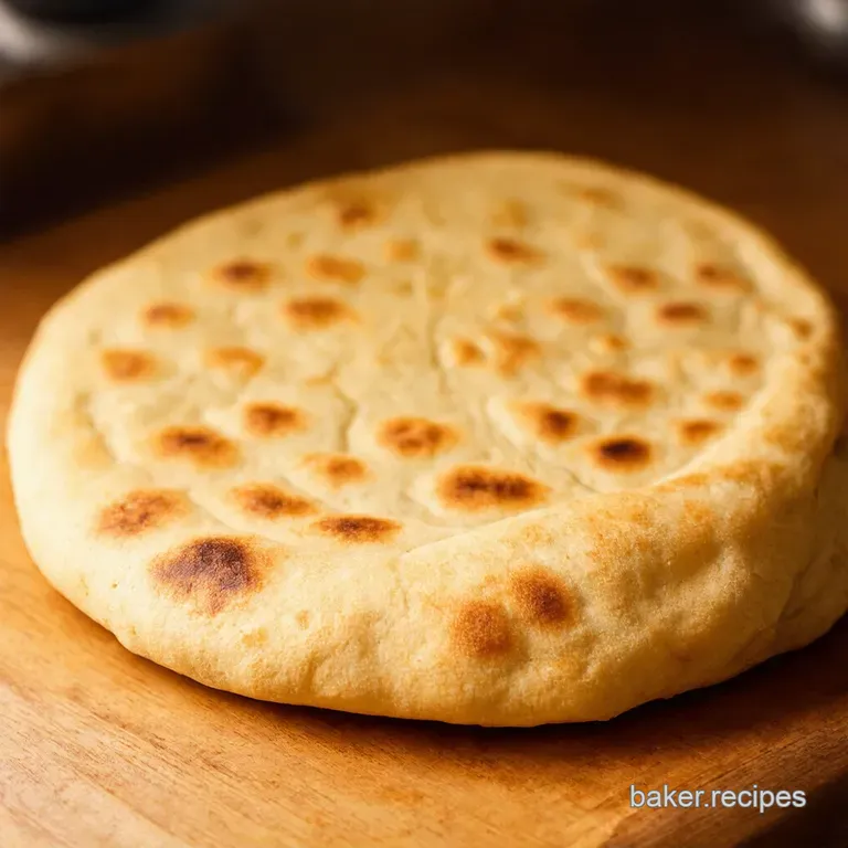 Perfectly Pillowy Homemade Naan Bread presentation