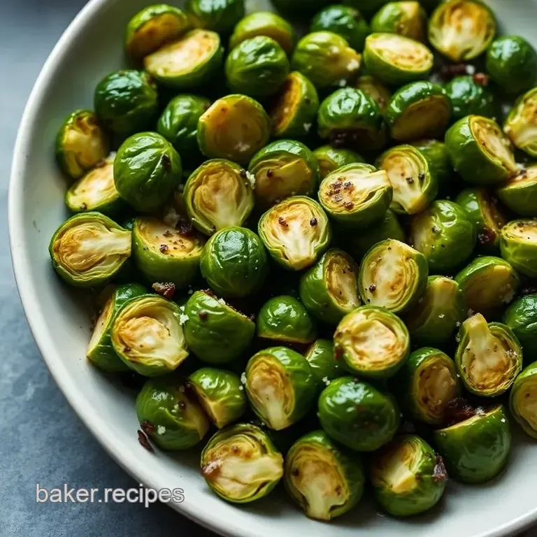 Perfectly Roasted Brussels Sprouts: a Crunchy Delight presentation